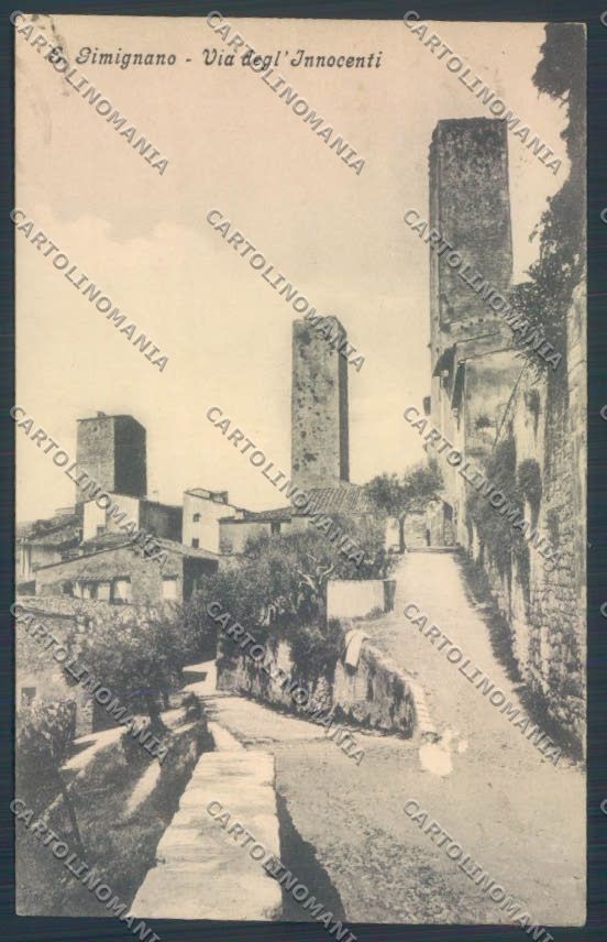 Siena San Gimignano cartolina ZG1320 – fronte