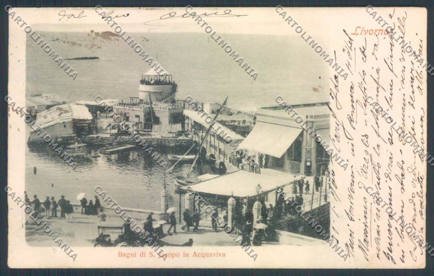Livorno città FORO ABRASA cartolina ZG1331 – fronte