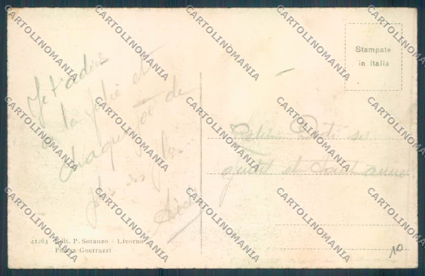 Livorno città Piazza Vittorio Emanuele cartolina ZG1338 – retro
