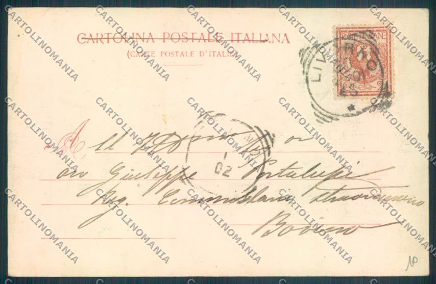 Livorno città Mercato cartolina ZG1340 – retro
