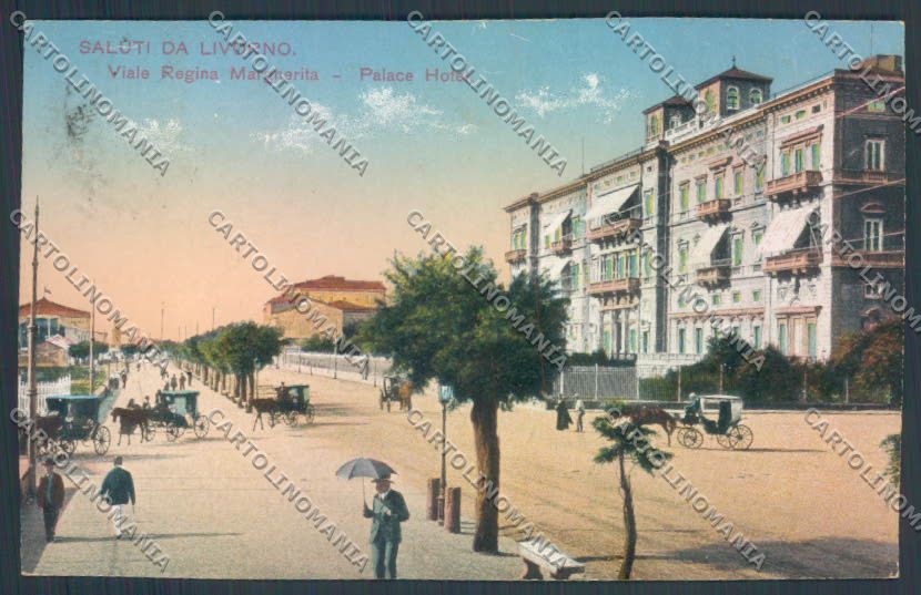 Livorno città Viale Margherita cartolina ZG1346 – fronte