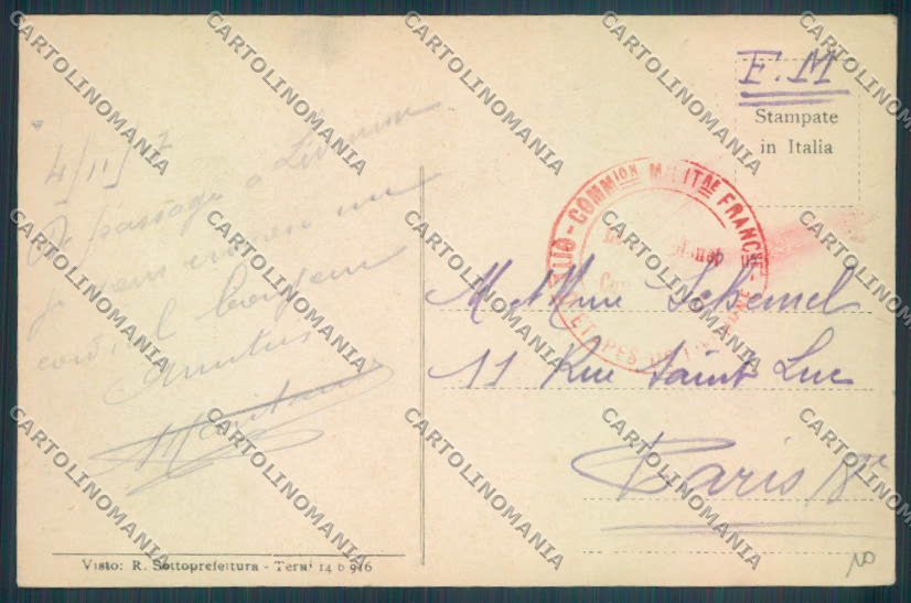 Livorno città Alterocca cartolina ZG1356 – retro