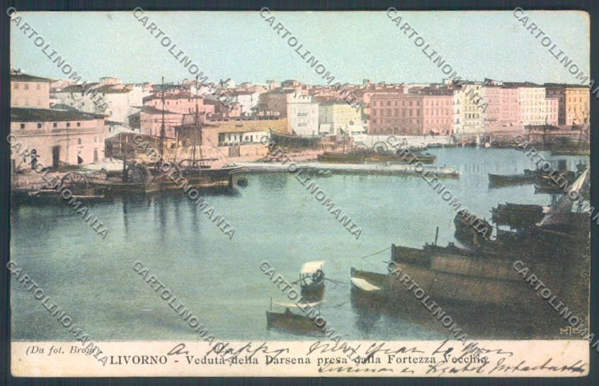 Livorno città Darsena cartolina ZG1361 – fronte