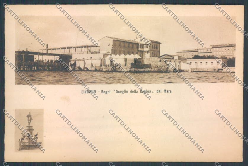 Livorno città Bagni Regina cartolina ZG1392 – fronte
