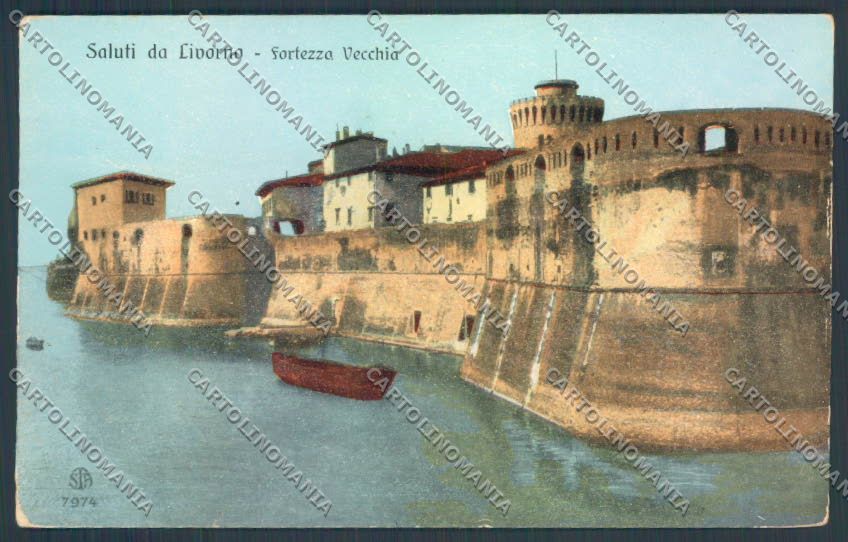 Livorno città Fortezza Vecchia cartolina ZG1394 – fronte