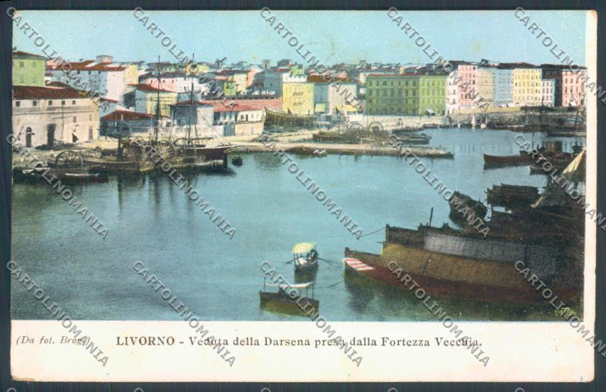 Livorno città Darsena cartolina ZG1402 – fronte