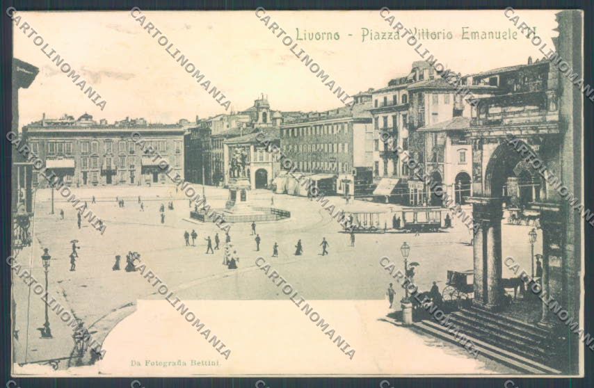 Livorno città Piazza Vittorio Emanuele cartolina ZG1405 – fronte