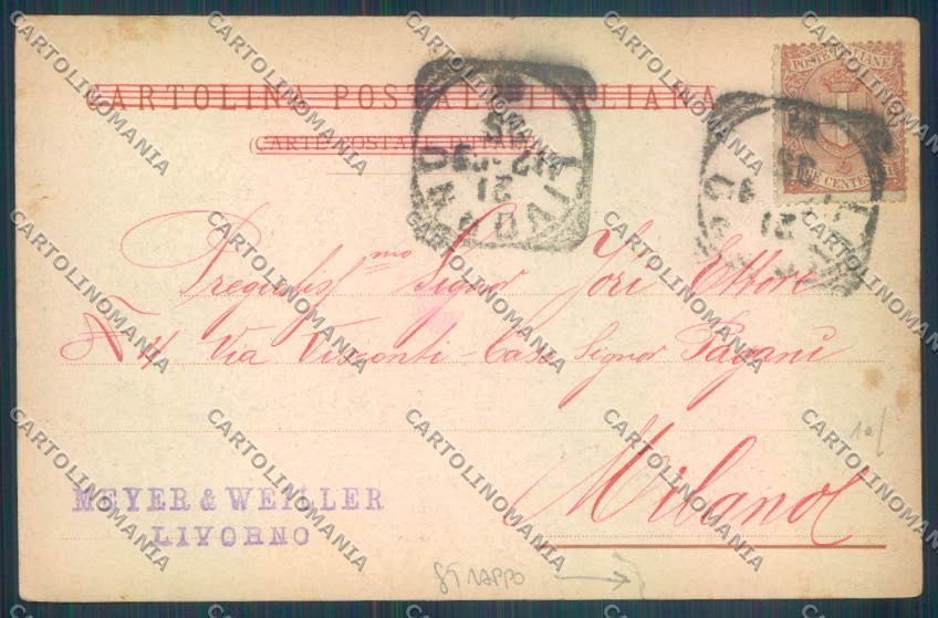 Livorno città Cisternone STRAPPO cartolina ZG1426 – retro