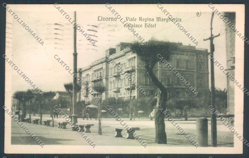 Livorno città Viale Margherita cartolina ZG1431 – fronte