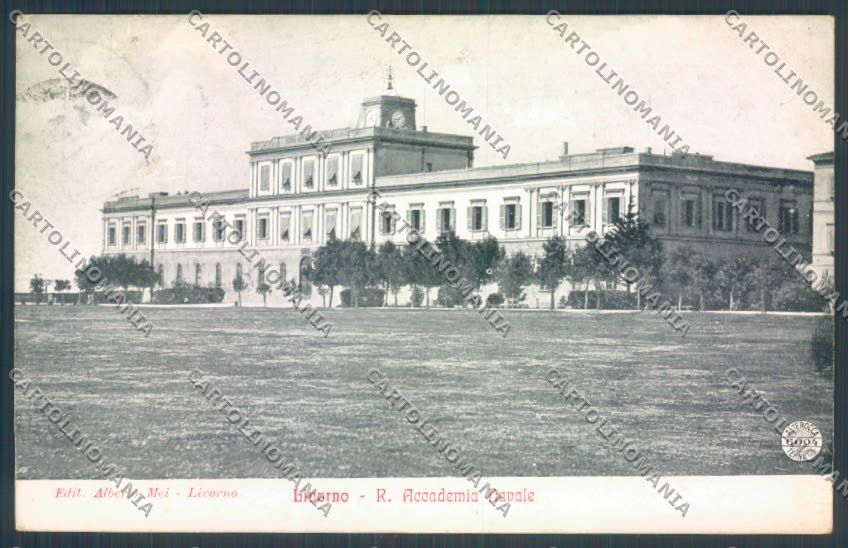 Livorno città Accademia Navale Alterocca cartolina ZG1433 – fronte