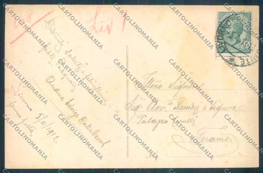 Livorno città Accademia Navale Alterocca cartolina ZG1433 – retro