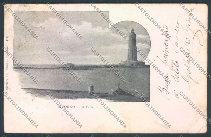 Livorno città Faro cartolina ZG1441 – fronte