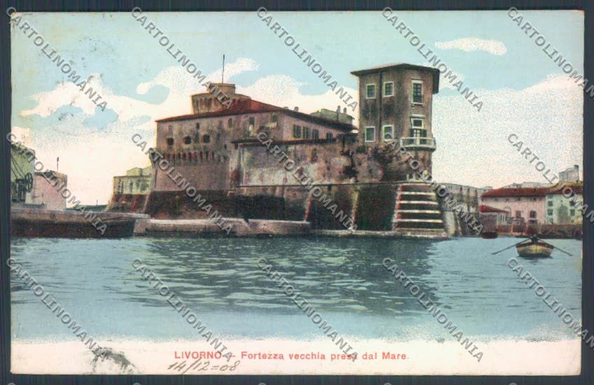 Livorno città Fortezza Vecchia cartolina ZG1447 – fronte