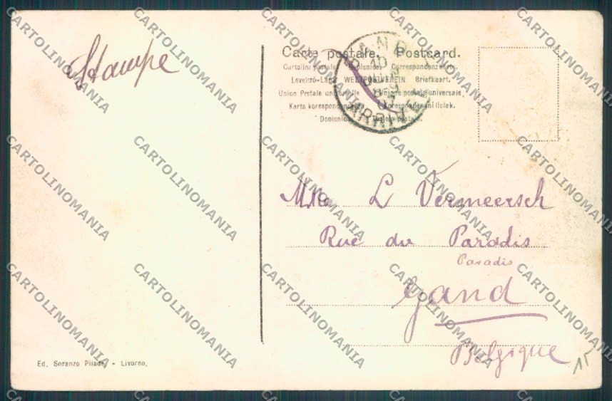 Livorno città Porto cartolina ZG1459 – retro