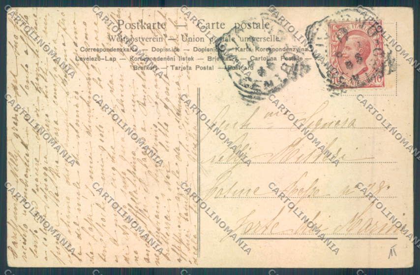Livorno città Accademia Navale cartolina ZG1476 – retro