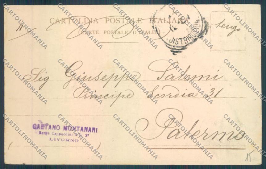 Livorno città cartolina ZG1480 – retro
