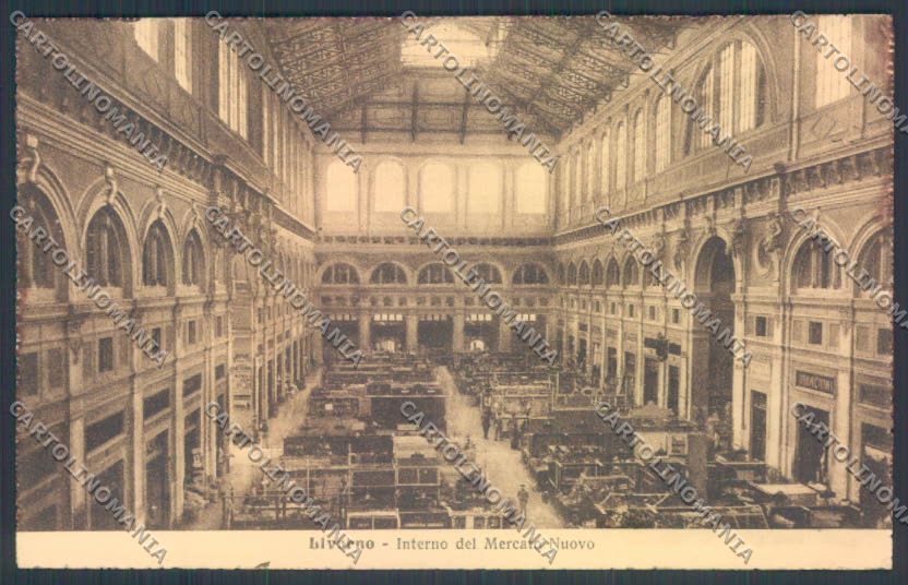 Livorno città Mercato cartolina ZG1483 – fronte