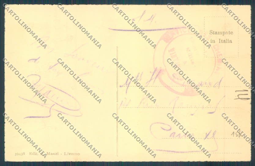 Livorno città Mercato cartolina ZG1483 – retro