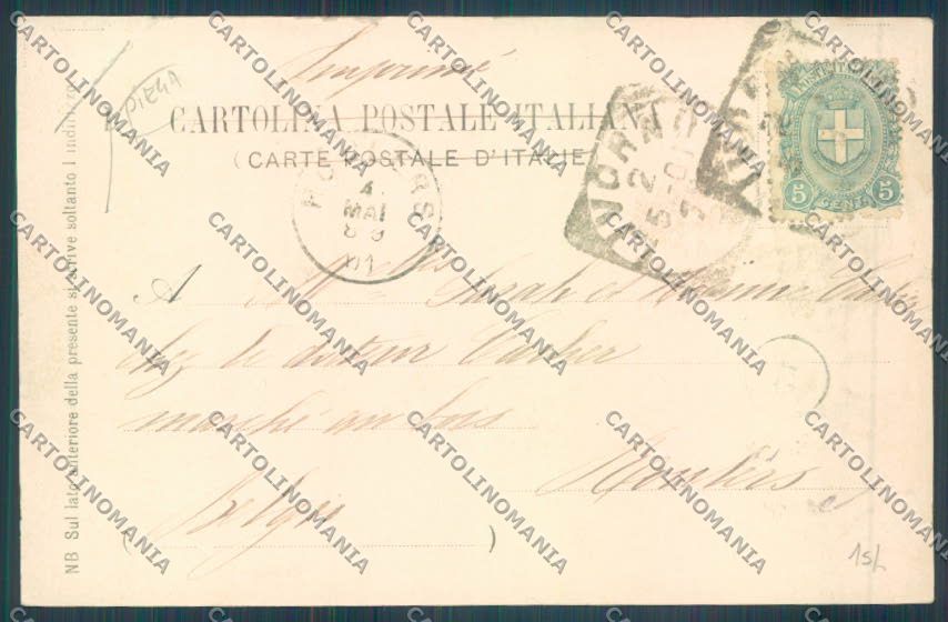 Livorno città Viale Margherita cartolina ZG1487 – retro