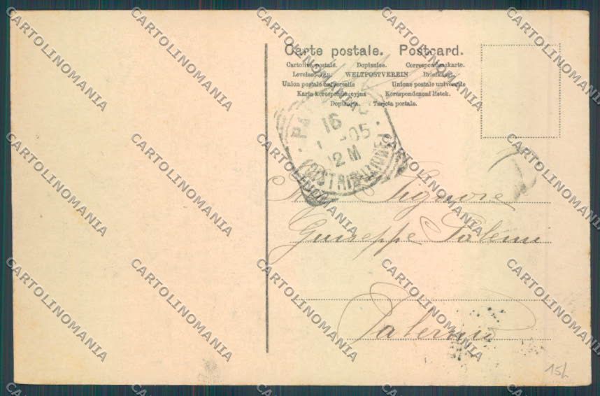 Livorno città Piazza Vittorio Emanuele cartolina ZG1488 – retro