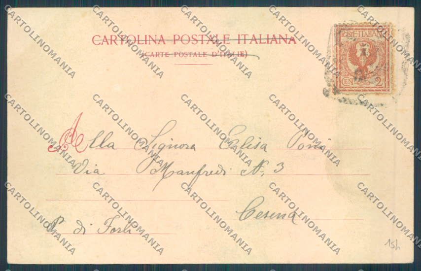 Livorno città Piazza Carlo Alberto cartolina ZG1489 – retro