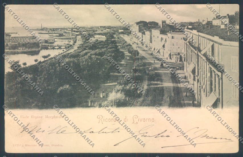 Livorno città PIEGA cartolina ZG1498 – fronte