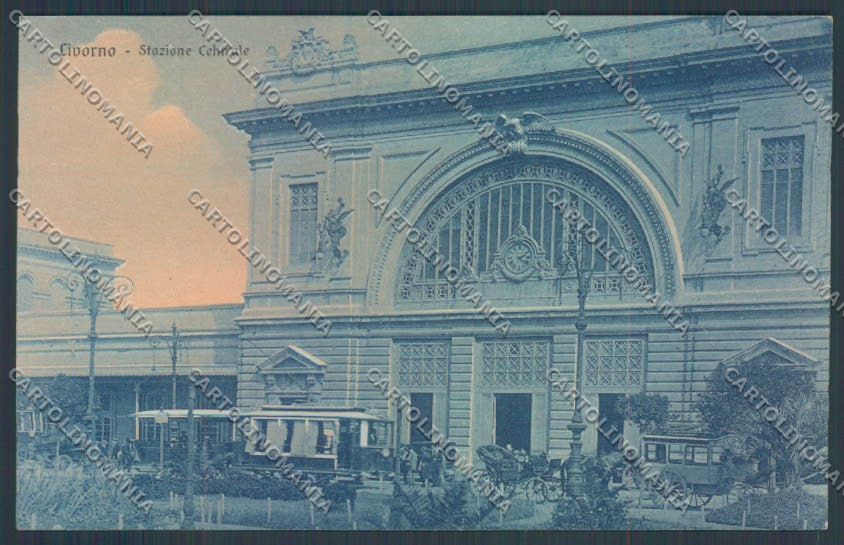 Livorno città Stazione cartolina ZG1500 – fronte