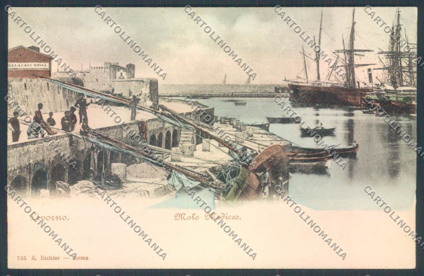 Livorno città Porto cartolina ZG1504 – fronte