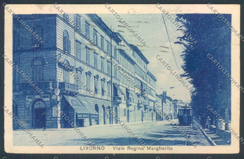 Livorno città PIEGA cartolina ZG1508 – fronte