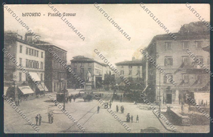 Livorno città Piazza Cavour cartolina ZG1511 – fronte