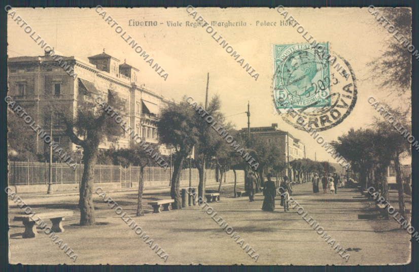 Livorno città Viale Margherita cartolina ZG1514 – fronte