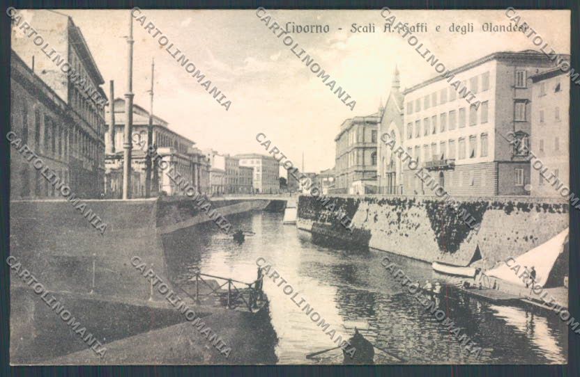 Livorno città Scali Olandesi cartolina ZG1527 – fronte