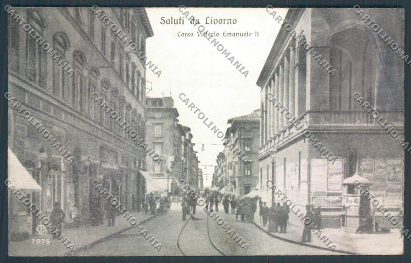 Livorno città PIEGA cartolina ZG1532 – fronte