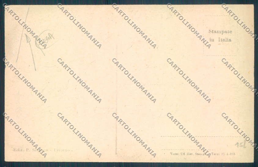 Livorno città PIEGA cartolina ZG1532 – retro
