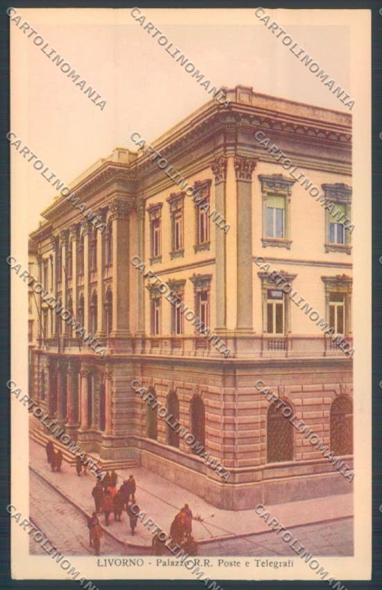 Livorno città Poste cartolina ZG1543 – fronte