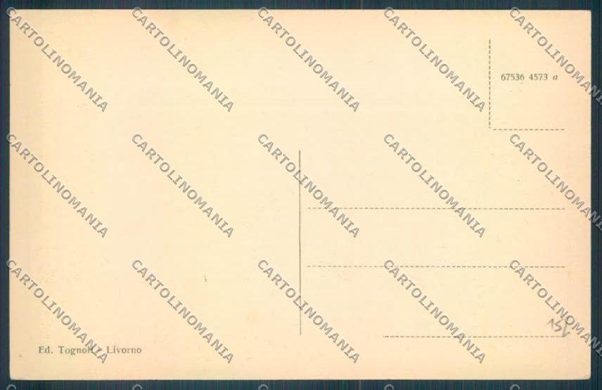 Livorno città Poste cartolina ZG1543 – retro