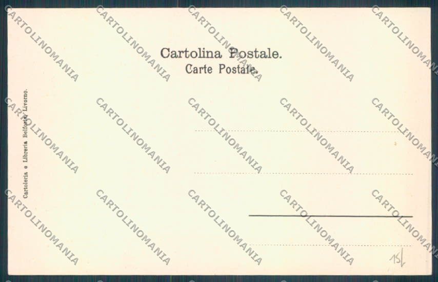 Livorno città Mercato cartolina ZG1545 – retro
