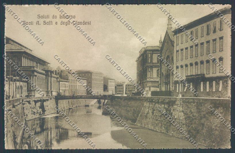 Livorno città Scali Olandesi cartolina ZG1557 – fronte
