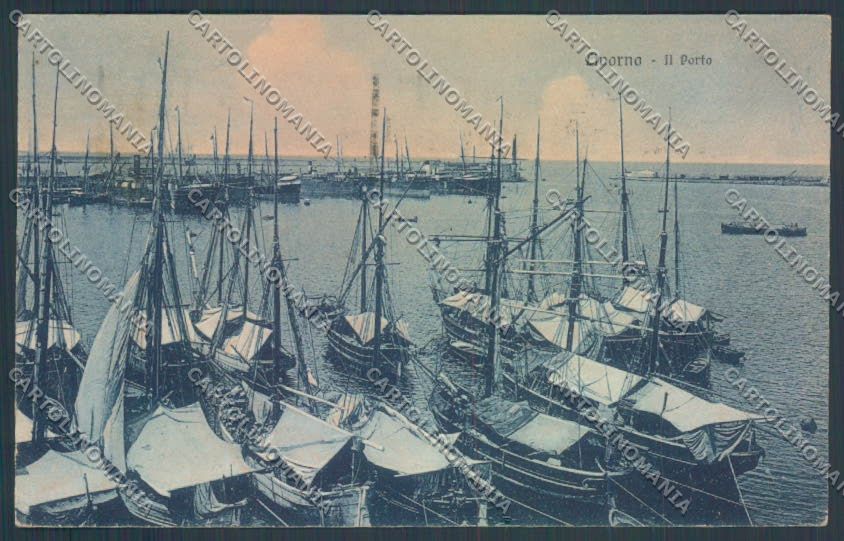 Livorno città Porto cartolina ZG1568 – fronte