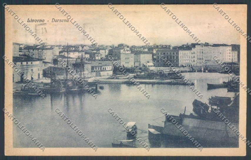 Livorno città Darsena cartolina ZG1572 – fronte