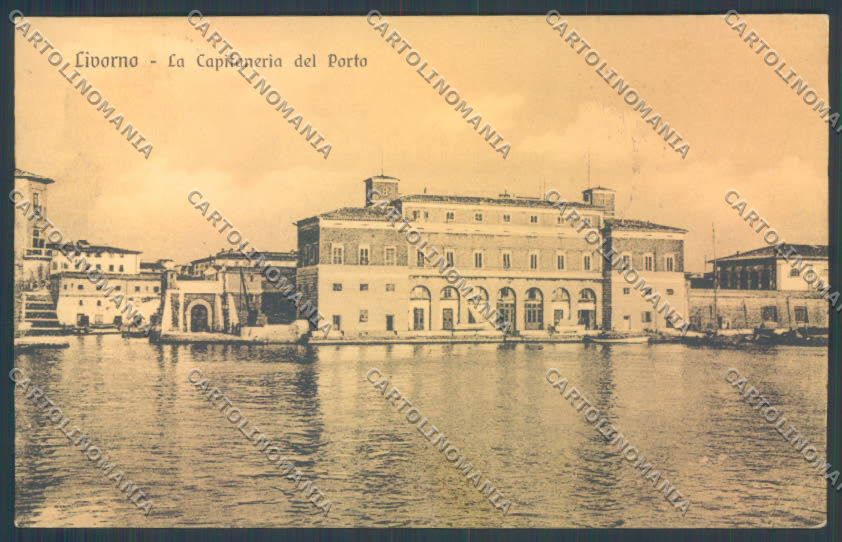 Livorno città Capitaneria cartolina ZG1574 – fronte
