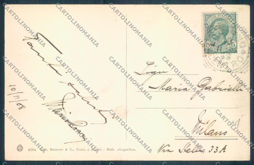 Livorno città Molo Vecchio cartolina ZG1576 – retro