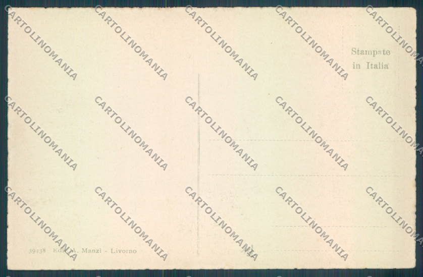 Livorno città Mercato cartolina ZG1585 – retro