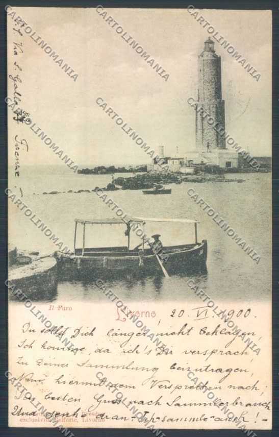 Livorno città PIEGATA cartolina ZG1586 – fronte