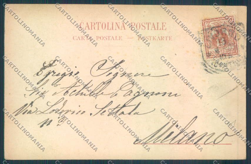 Livorno città Cisternone cartolina ZG1604 – retro