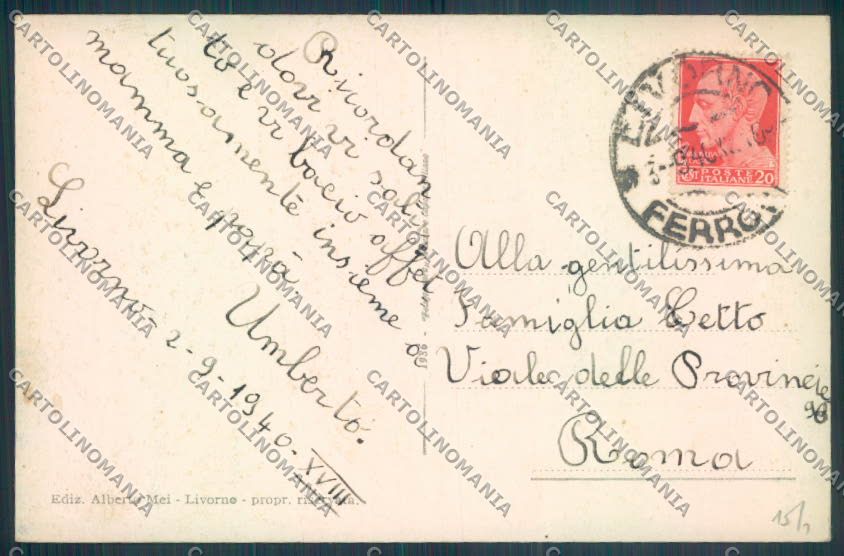 Livorno città Santa Maria Soccorso cartolina ZG1611 – retro