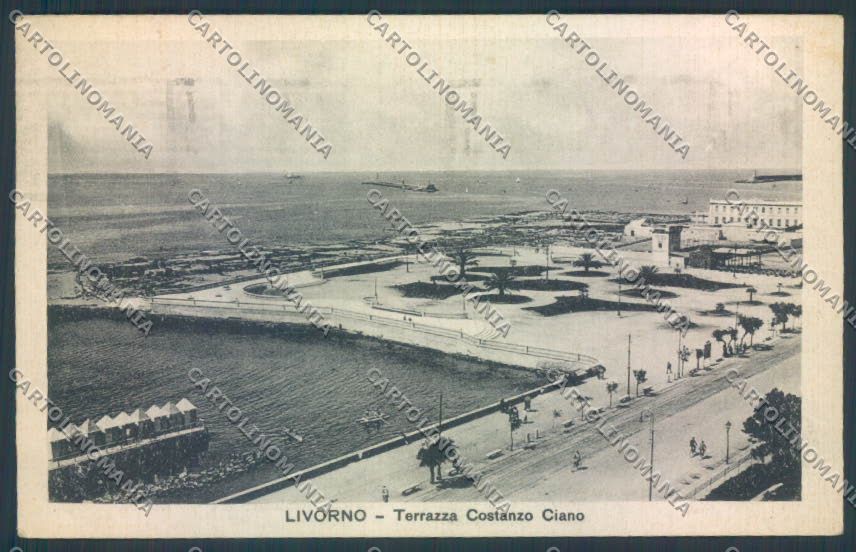 Livorno città Terrazza Ciano cartolina ZG1617 – fronte