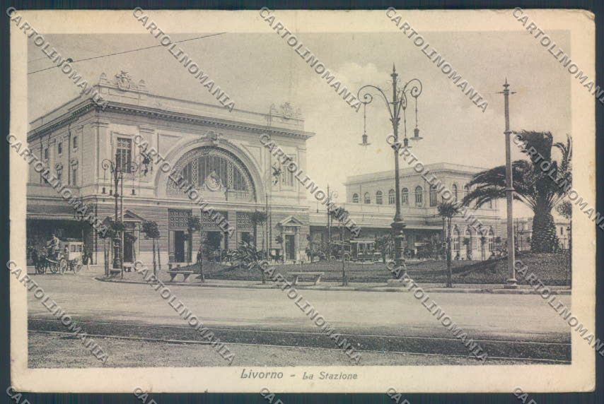 Livorno città Stazione STRAPPINO cartolina ZG1622 – fronte