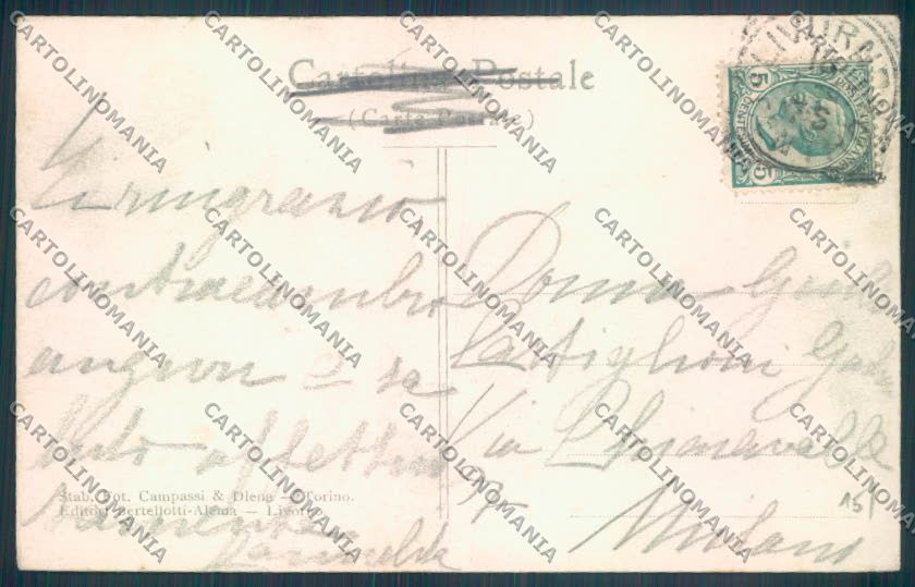Livorno città Faro cartolina ZG1626 – retro