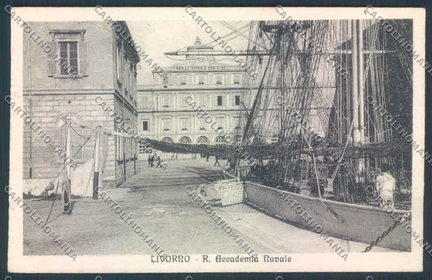Livorno città Accademia Navale cartolina ZG1628 – fronte